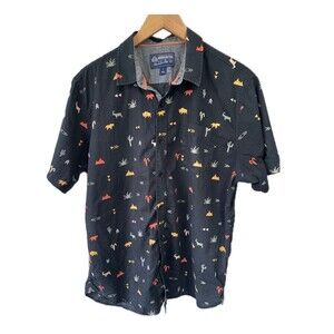 American Rag Boy's 100% Cotton Southwestern Desert Novelty Button Down Shirt L